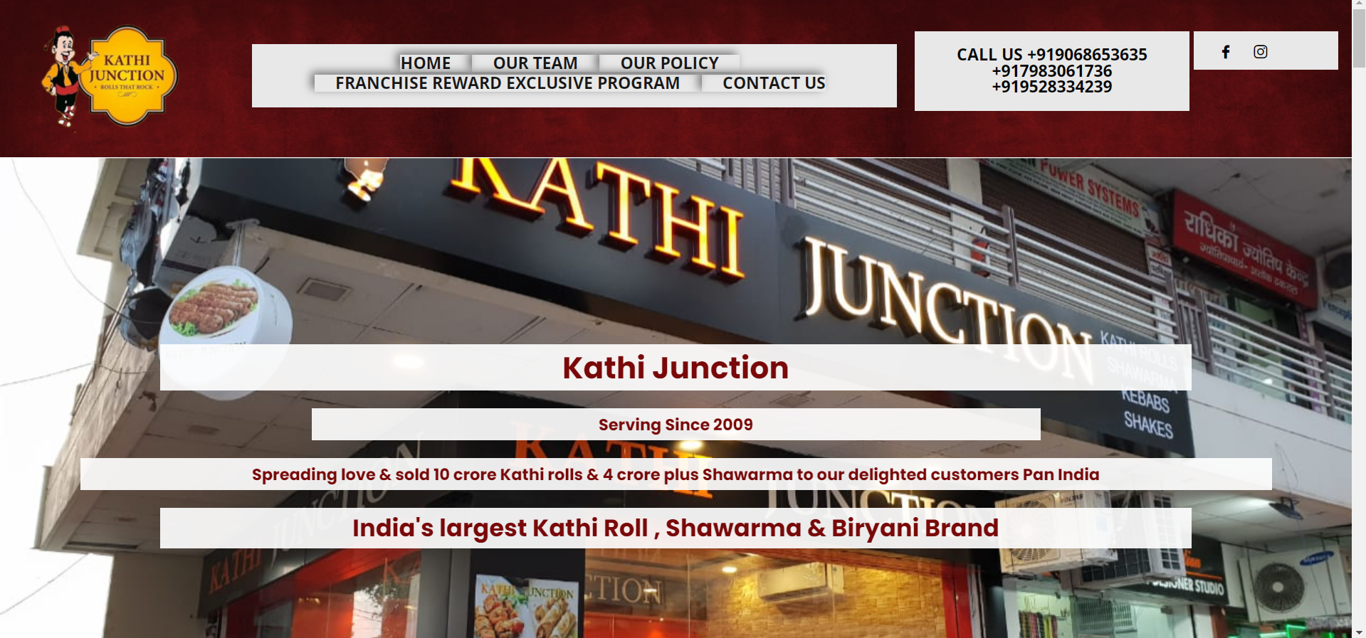 Kathi Junction, one of the best food franchise in india