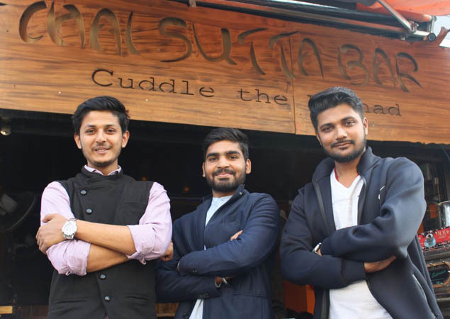Founders of the Chai Sutta Bar franchise