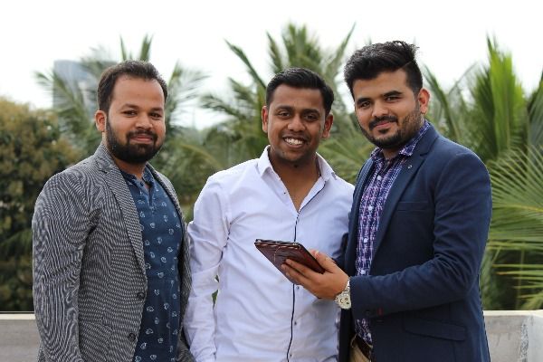 Boxnbiz Founders - Ricky Goyal (Left), Biplob Barik (Center) and Product Lead - Sunil Gauswami (Right)