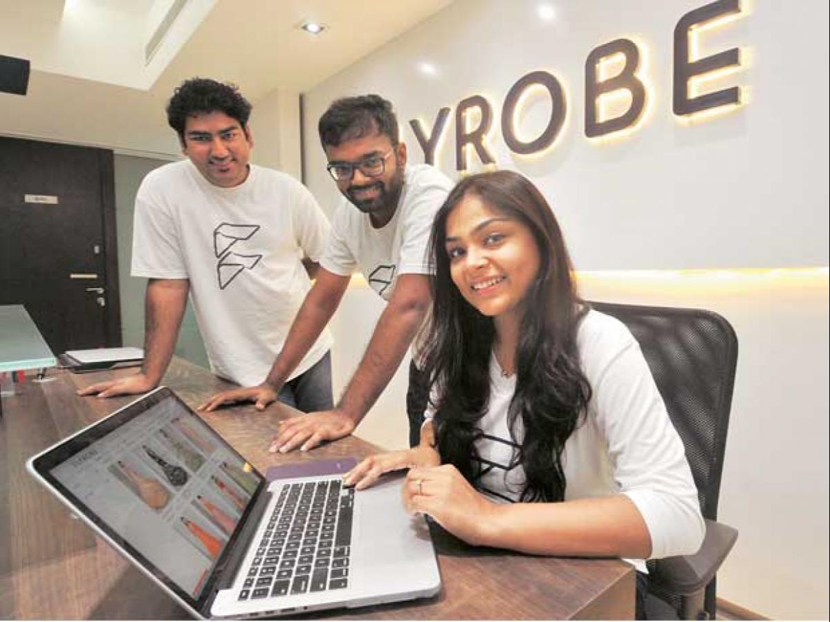 Flyrobe Founders - Shreya Mishra, Pranay Surana and Tushar Saxena