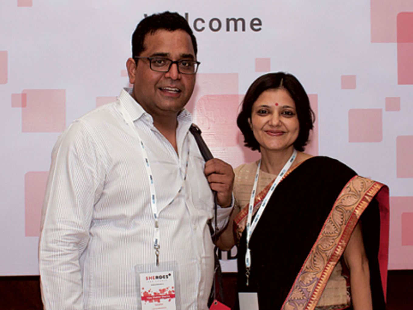 Sairee Chahal with Paytm Founder Vijay Shekhar Sharma