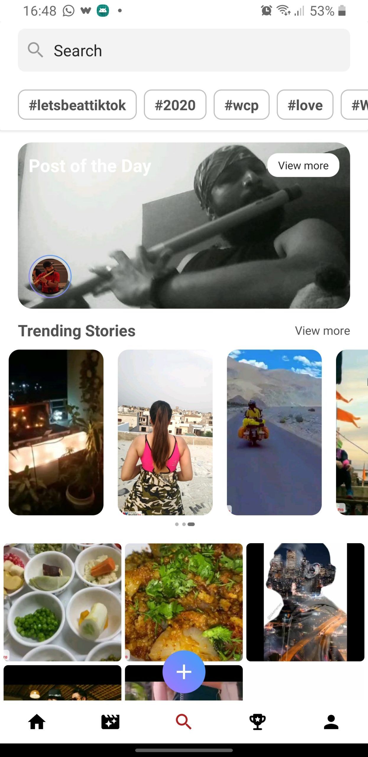 WhatsCut Pro App Screenshot - Search Page