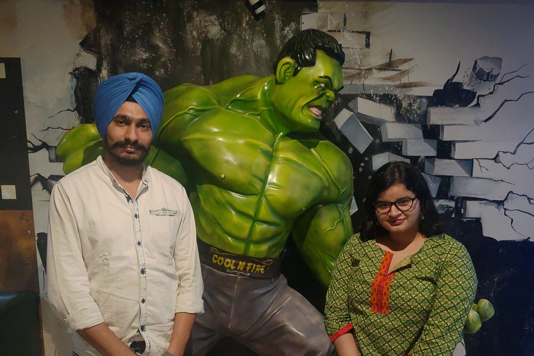 Cool N Fire founder Amandeep Singh with Garima Johar (Team TimesNext)