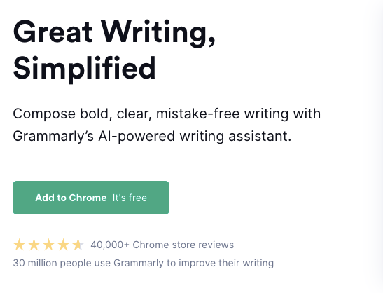 Content Marketing Tools Grammarly